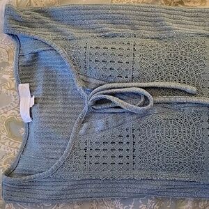 WEEKEND CROCHET EMBELLISHED STRETCH KNIT TUNIC